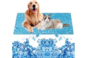 Boruit Tappetino refrigerante per cani, 90x50CM Tappetino di raffreddamento per cani grandi, Coperta di raffreddamento per animali