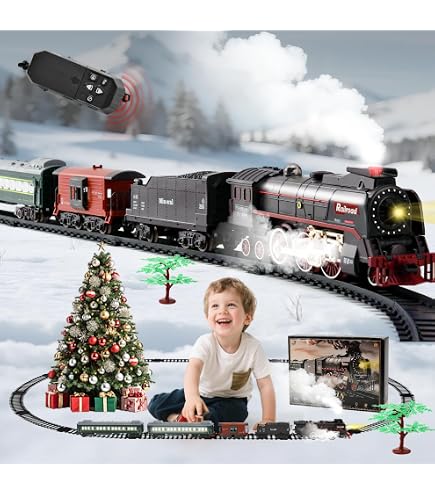 Train Set For Christmas Tree Buy DeAO Railway Toy Train Set Toys For ...