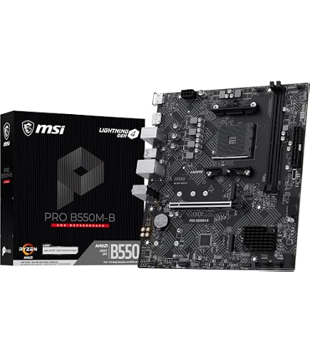 MSI B550M PRO-VDH AM4 DDR4 4400(OC) HDMI DP VGA M.2 USB3.2 MATX