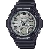 Casio AEQ-120W-7AVDF Kol Saati, Standart, Analog / Digital, Siyah, Erkek