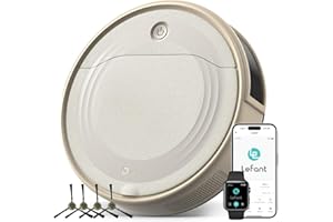 LEFANT M310 Robot Aspirador, Succión 4500pa, Evita Obstáculos con Precisión, 180min Autonomía, 6 Modos De Robot Limpieza, Ideal para Limpiar Pelo de Mascotas y Residuos.