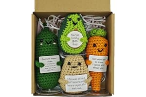 SZMDLX Pommes Positive Kartoffel, Emotional Support Glücksbringer Set Niedlich Glücksbringer Handgemachte Positive Pocket Hug Puppe Mutmacher Geschenk, Gute Besserung, Einschulung Geschenk