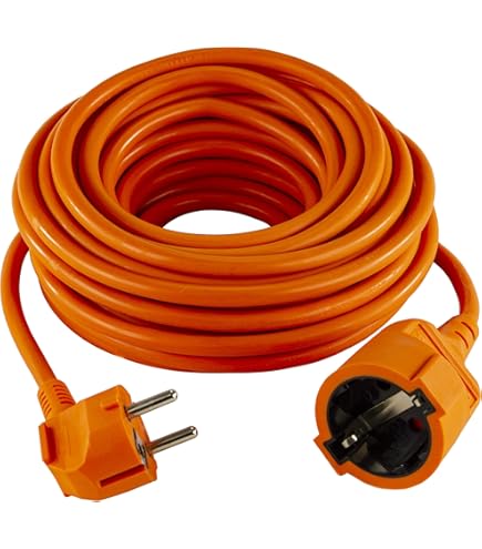 Cavi Cantiere Prolunga CEE As-Schwabe 10m - 230V/16A IP44 Per Cantiere Ed Esterno Prolunga 5 Poli IP44