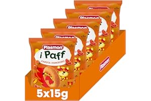 Plasmon Paff Carota e Pomodoro 15g (5 Pezzi)