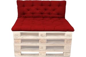 AMBIENTEHOME Ambient home Coussin spéciaux pour Palette EVJE Rouge 140 x 120 x 8 cm 90593