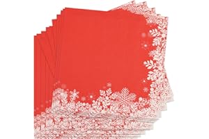 SVALOR Christmas Serviettes Napkins, 40Pcs Christmas Party Napkins, 33CM Xmas Napkins Paper, Santa Claus Paper Serviettes for Christma Winter Tablewear Decorations