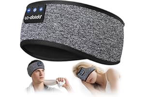 LC-dolida Schlafkopfhörer Bluetooth Kopfhörer Stirnband Bluetooth Kopfhörer zum Schlafen,Sportskopfhörer Sleep Headphones Musik Schlaf Kopfhörer Stirnband für Sport,Joggen,Yoga,Reisen,Gaming