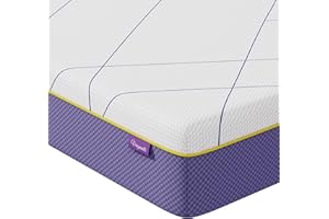 Vesgantti Single Mattress, 16CM Single Memory Foam Mattress with Gel Foam for Cooling Comfort & Pressure Relief - Medium, 90x190x16cm, Lavender Purple
