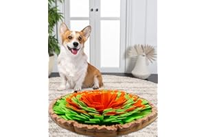 Estefanlo Tappetino per fiuto per cani, lavabile, tappetino da fiuto per cani, giocattolo per cuccioli (48 x 48 cm)