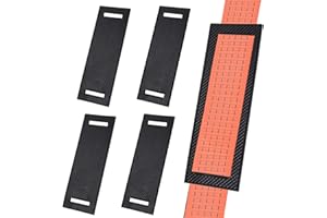 ATMWM Gummi Kantenschoner für Zurrgurte bis 50mm Breite 290 x 100 x 3mm, 4 Stück Gummi Kantenschutz, Gurtschoner Gummistreifen, Ladungssicherung Setzurrgurte, Kantenschutz Spanngurte LKW