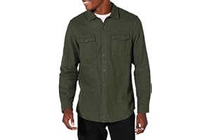 Amazon Essentials Camisa utilitaria de Manga Larga con Dos Bolsillos y Corte Ajustado (Previamente Goodthreads) Hombre