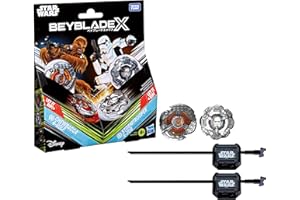 Hasbro Beyblade X in collaborazione con Star Wars, Chewbecca 4-80LF vs. Assaltatore 5-70B