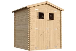 Abri de Jardin en Bois - Stockage extérieur I186xL196xH218 cm/ 2,82 m2 Petit abri à Outils, Local à vélos - TIMBELA M320
