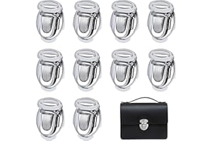 HOLEMZ Cierres de Monedero Metálico Decorativa Cerraduras de Giro para Bolso Diseño Elegante para Accesorios Hardware Carteras Embragues DIY Artesanías De Cuero 10 Piezas