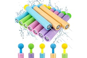 TENUISKFT Pistolet na wodę dla dzieci, 10 szt., pistolet natryskowy na wodę, zabawka dla dzieci, 21 cm, pianka, pistolet natryskowy Super Soaker, pistolet na wodę na basen, plażę, imprezę wodną