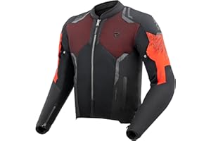REBELHORN Jax Giacca da Moto Uomo | Tessile | Protezioni per Gomiti, Spalle e Schiena Livello 2 | Membrana Humax Rimovibile | Grandi Pannelli di Ventilazione a Rete | Taglie fino a 10XL