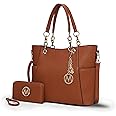MKF Collection Tote Bag for Women, Handbag Set with Wallet-Top-Handle- Vegan Leather Purse