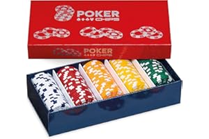 DAL NEGRO Dal - Pokerchips Set bestehend aus 125 Spielchips aus Kunststoff Werten