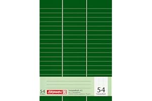 TEXTIMO Vokabelheft BRUNNEN 32 Blatt/A4 - Lineatur 54 - liniert mit 3-Spalten