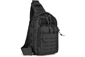 HUNTVP® Wojskowa taktyczna torba na klatkę piersiową plecak na jedno ramię męska miękka torba na ramię na kemping jazda na rowerze piesze wycieczki sportowe, Czarny typ 3