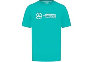 Mercedes AMG Petronas Camiseta de Hombre F1 con Gran Logo del Equipo en 3D