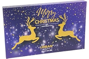 Love Urban Beauty Vegan Makeup Advent Calendar – 24-Day Beauty Advent Calendar – Cosmetic Gift Set for Women and Girls – Christmas Advent Calendar with Professional Makeup Products