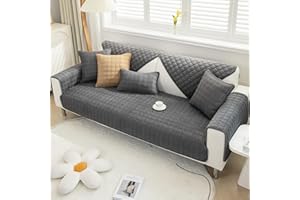 LIVEGO Sofa Cover Sectional Couch Covers Anti-Slip Corner Sofa Slipcover for Dogs Cats Pet Love Seat Sofa Cushion Protector (Only 1 Piece/Not All Set) (28''x35'', Dark Gray)
