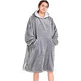 Winthome Übergroße Hoodie Decke, Sherpa Sweatshirt Decke, Kuschelpullover Für Damen Herren Erwachsene