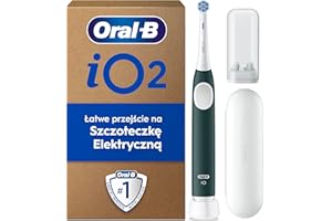‎ORAL-B Oral-B iO 2 Forest Green Szczoteczka elektryczna, 1 końcówka do szczoteczek elektrycznych, stworzone w technologii Braun