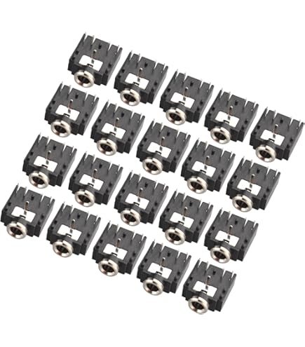 20 Connecteurs Audio Jack 3,5 Mm Femelle PCB - 5 Broches, Pour Montage Sur Panneau, Lot De 20 Pièces