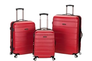 Rockland Melbourne Hardside rozszerzalny bagaż na kółko obrotowe, Czerwony, Jeden rozmiar, Melbourne Hardside rozszerzalny bagaż na kółko obrotowe
