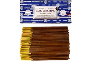 LAMARE Bastoncini di incenso Satya Nag Champa - 1 Confezione da 250 g - Aromaterapia - Meditazione - Spiritualità - 100% Natural EcoFriendly