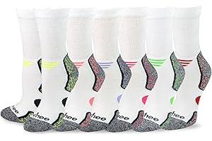 TEEHEE SOCKS TeeHee Viscose from Bamboo Diabetic Sports Cushion Crew Assorted Multi Pair Pack