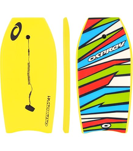 Bodyboard RIP Reactor EPS 38 - Pour Débutants - Leash Inclus - 6 Coloris - CXLPE 4mm