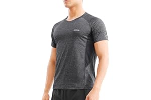 ZENWILL Transpirable Camiseta Hombre Deporte Entrenamiento Cómodo de Secado Rápido para Hombre