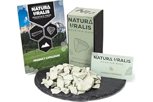 Natura Uralis Arcilla Verde de los Urales | 200g Natural, Pastel a Exuberante - Crujido Increíble, Textura Terrosa, Aterciopelada y Firme, Sensación ASMR