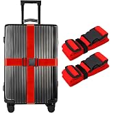 RZ RY ZAGA Valiz Kemeri, 2 adet Bavul Kemeri, Ekstra Emniyet Kilitli, &Ouml;l&ccedil;&uuml;s&uuml; Ayarlanabilir Tokalı, Dayanıklı ve Sağlam Seyaha