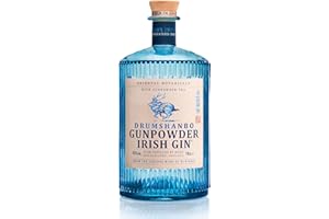 ORIENTAL BOTANICALS WITH GUNPOWDER TEA DRUMSHANBO GUNPOWDER IRISH GIN SLOW DISTILLED BY HAND IRELAN DRUMSHANBO GUNPOWDER - Irish Gin - Notes Florales et Savoureuses - A servir Pur ou en Cocktail - 43% Alcool - Origine : Irlande/Down County - 70cl