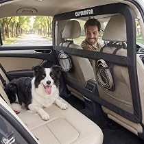 CJYMMFAN Dog Guard for Car Boot & Back Seat with Wider Coverage