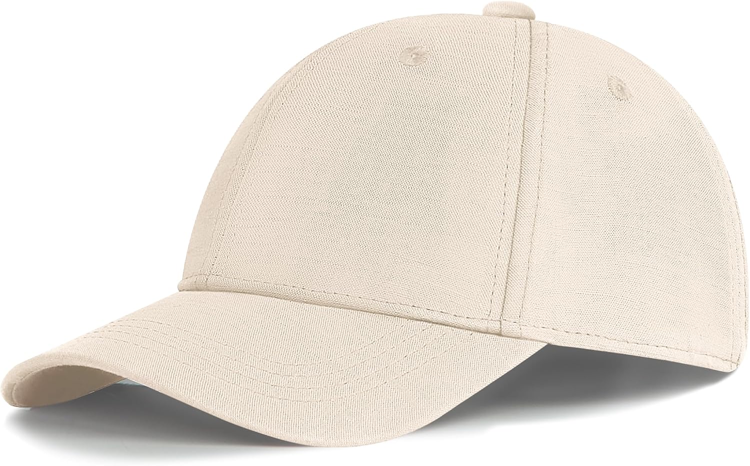 Zylioo Gorra de béisbol de lino XXL para hombres y mujeres, sombrero de verano transpirable grande, gorra casual ajustable para viajes, caminar, playa