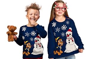UNITED LABELS Paw Patrol Chase Pull d'hiver en tricot pour enfant Bleu