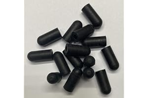 dexierp Protection Force 8-32 UNC 8-36 UNF Protecteurs de Filetage de vis M4 et Couvercle d'extrémité de Tube de Poteau de Tuyau de 5/32 "4 mm OD (Paquet de 50) Élastique Noir