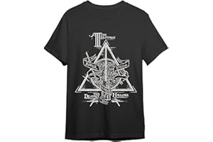 Comic Studio | Harry Potter Camiseta Hombre | Artículo Licenciado Oficial | Las Reliquias De La Muerte | Negro | S, M, L, XL, XXL