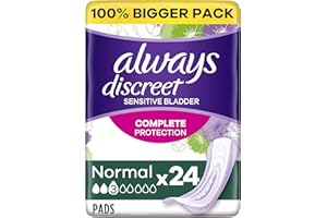 PROCTER & GAMBLE Always Discreet Lot de 24 serviettes hygiéniques pour fuites urinaires