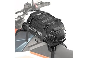 Rhinowalk Zaino per serbatoio moto, borsa dell'acqua separata, borsone con sistema Molle, si adatta alla maggior parte dei telai da moto da avventura e sport