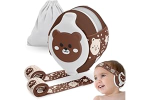 BELLEBEBE - Casque Anti Bruit Bébé - 0-36 Mois - Hypoallergénique et Sans BPA - Certifié EN352-1, RoHS, CPC - Casque Avion Bebe - Bandeau Ajustable