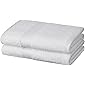 Amazon Brand - Solimo 100% Cotton 2 Piece Bath Towel Set, 500 GSM (White)