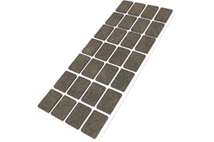 Adsamm® / 28 x Patins en Feutre/Bruns / 20x30 mm/rectangulaire/épaisseur 3,5 mm/Patins glisseurs Auto-adhésifs de qualité optimale