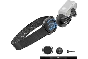 Tomat Osmo Action 3 uchwyty, zestaw akcesoriów do kamery DJI OSMO, kompatybilny z Insta360 X3/X2/One R/RS dla GoPro Hero Series (pasek na głowę)