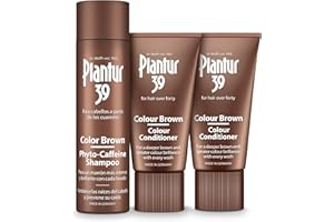 Plantur 39 Colour Phyto Caffeine Shampoo y Conditioner I Champú Anticaida Mujer 250 ml y Acondicionador 2x 150 ml | Oculta Raíces del Pelo y Reduce la Caida del Cabello Mujer